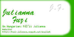 julianna fuzi business card
